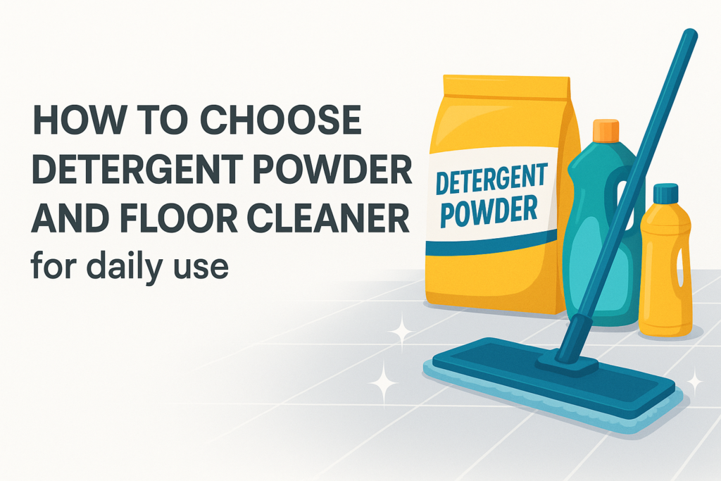 How to Choose Detergent Powder and Floor Cleaner daily use