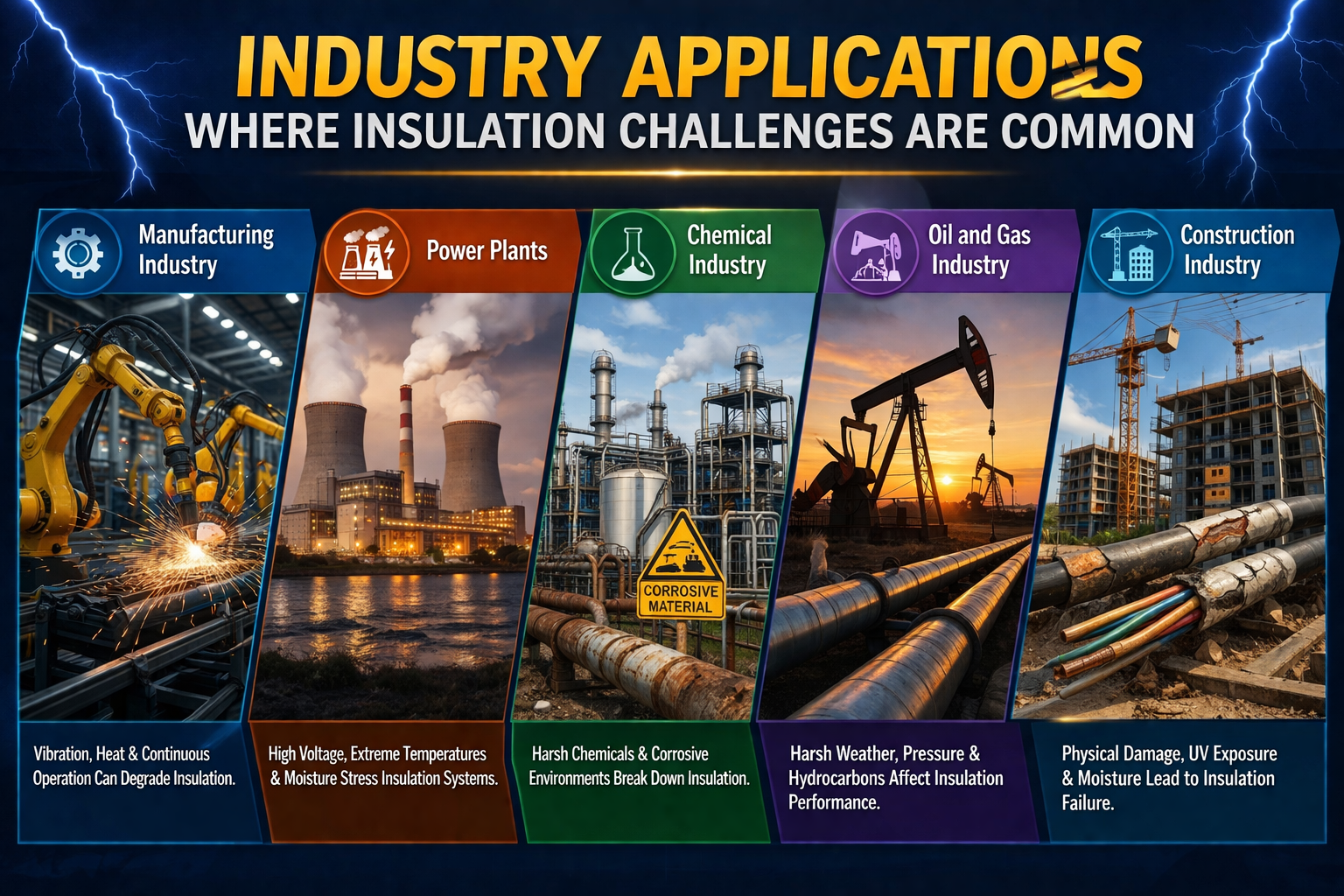 Industry Applications Where Insulation Challenges Are Common