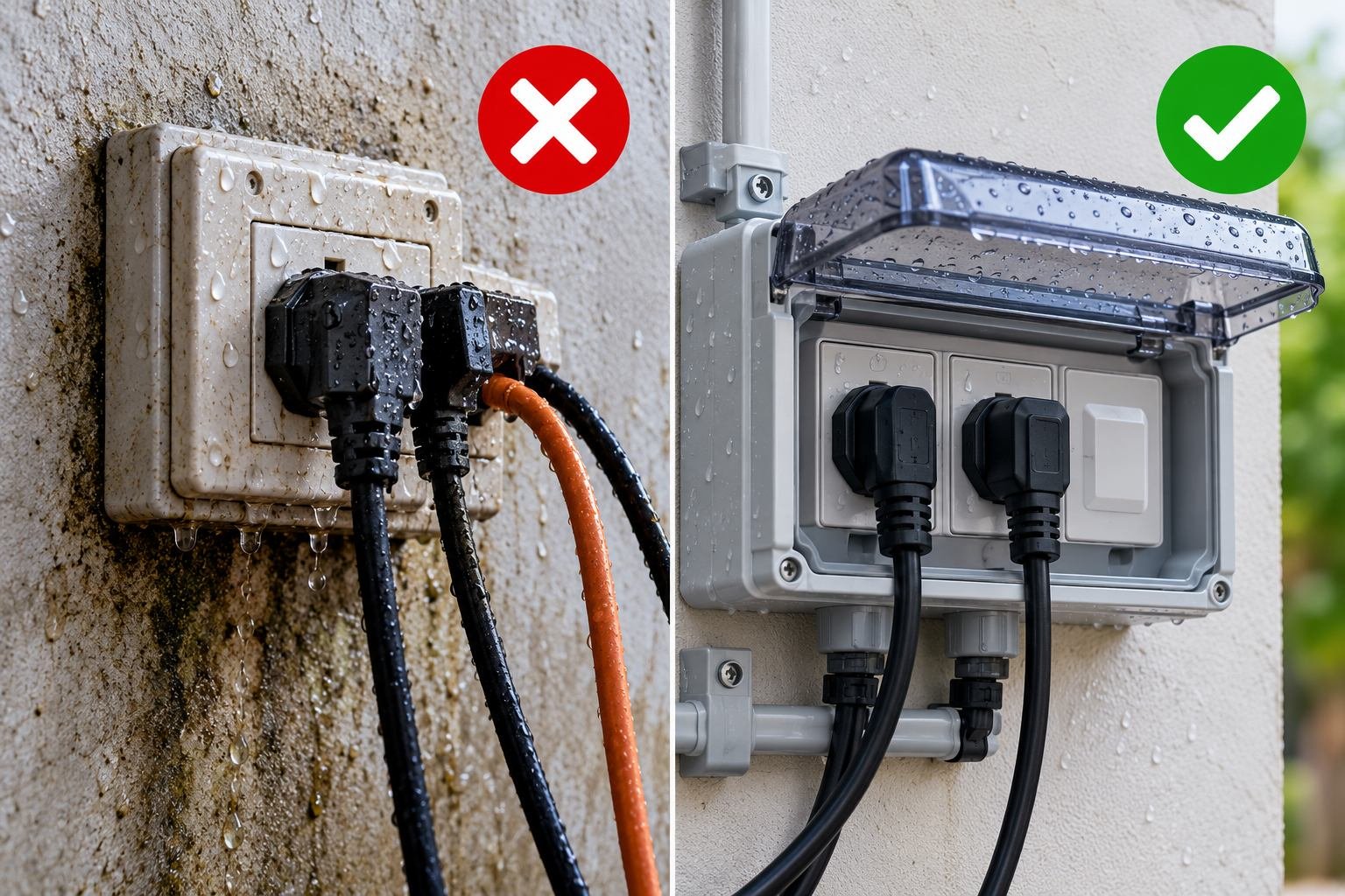 Keep Electrical Connections Away From Moisture