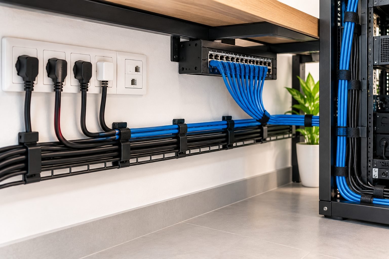 Keep Power and Data Cables Organized